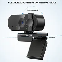 Cámara para PC PDAF Auto Focus Dual AI Micrófonos con cancelación de ruido La cámara funciona para Zoom/Teams/Google Meet