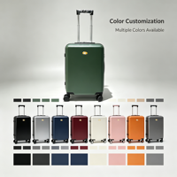 Ensemble de bagages de voyage personnalisés en usine, grande valise rigide ABS à roulettes extensible, trolley spinner 20 24 28 pouces