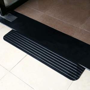 Rampe de ralentissement en caoutchouc massif pour fauteuil roulant, seuil de porte avec bords en forme d'<span class=keywords><strong>ailes</strong></span> - Product Image 5