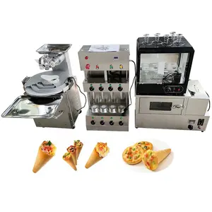 Cheap Pizza Cone Molding Machine/ Rotary Pizza Cone Oven/ Pizza Cone Warmer Showcase With Production Line