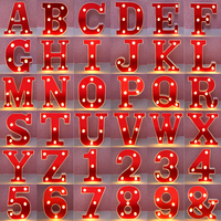LED-Dekorationslichter, 26 Buchstabenlichter, (0-9) Zahlenlichter, Lichter für Hochzeiten, Geburtstage, Partys und Festliche Dekorationen