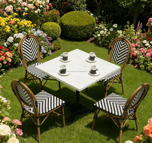 Vente en gros d'usine, <span class=keywords><strong>Table</strong></span> d'extérieur décontractée française, crème solaire imperméable, balcon, patio, restaurant, jardin - Product Image 6