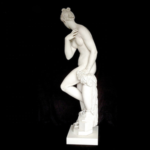 Estatua de <span class=keywords><strong>Venus</strong></span> de Bolonia, Mármol Blanco Puro, Denso, Suave, Pulido, Tratamiento Impermeable para Exteriores, para Jardines y Patios de Villas, Estilo Europeo - Product Image 1