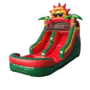 Structure gonflable pour tout-petits avec petit toboggan aquatique, toboggan aquatique gonflable commercial avec <span class=keywords><strong>piscine</strong></span>, toboggan tropical pour les fêtes d'enfants, <span class=keywords><strong>location</strong></span> - Product Image 3