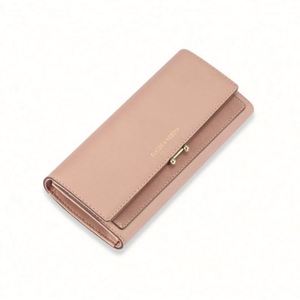 Cartera Larga de Cuero PU con Cierre, Tarjetero para Mujer - Product Image 3