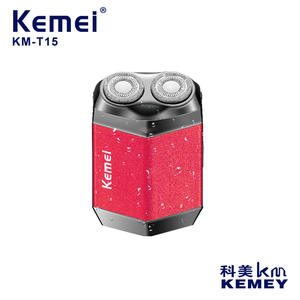 Kemei Mini Electric Shaver 5.5x8.5cm Twin Blade Waterproof Rechargeable For Men Wet Dry Shaving - Product Image 4