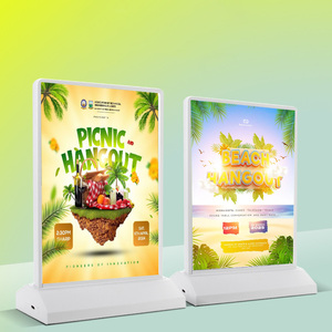 A4 A5 Máy tính để bàn hộp đèn Acrylic nhấp nháy LED ánh sáng bảng Menu hiển thị chủ đứng - Product Image 2