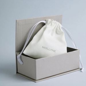 Best Quality Hot Sale Luxury Flannel Drawstring Pouch Custom Gift Jewelry <b>Packaging</b> <b>Bag</b> Small Velvet <b>Bag</b> With Logo Printing - Product Image 1