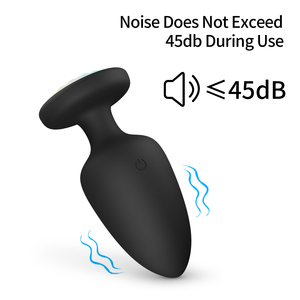 Luz LED G-spot Anal Plug Silicona Anal Vibración Masajeador de próstata con control remoto Juguete sexual para adultos para hombres y mujeres Negro - Product Image 4