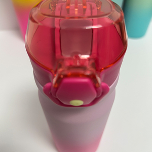 18oz Insulated Stainless Steel Double Wall Water Bottle <b>Straw</b> BPA Free for 12-24hr Thermal Lockable Flip Lid Soft - Product Image 2