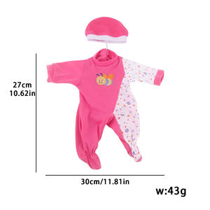 Reborn poupée bébé vêtements 12 pouces réaliste corps doux nouveau-né poupée vêtements accessoires cadeau parfait pour les enfants de 3 ans et plus - Product Image 3