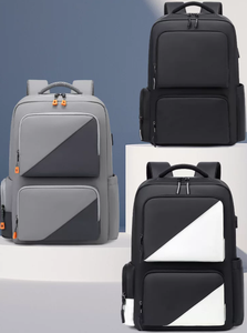 Black White Laptop Backpack Large Capacity USB Charging Travel Business School <b>Bag</b> - Product Image 4