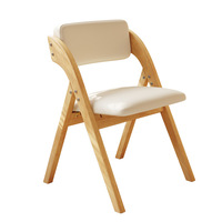 Chaise pliante en bois massif, imperméable, portable, empilable avec coussin moelleux, gain de place pour l'extérieur, les mariages