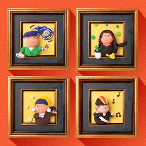 Giáo dục không khí khô đất sét thủ công Kit cho trẻ em tự làm đồ chơi nghệ thuật sáng tạo món quà sinh nhật - Product Image 3