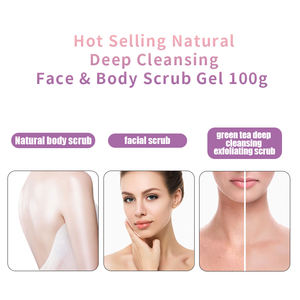 Tiktok Produit populaire Gel de gommage naturel pour le visage et le corps nettoyant en profondeur pour les végétariens - Product Image 4