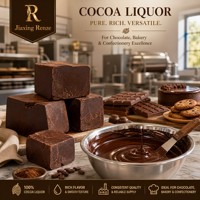 Liquide de cacao naturel de qualité alimentaire 50-55% de beurre de cacao, pâte de cacao torréfiée 1kg pour chocolat, pâtisserie, desserts, confiseries