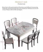 Table à manger en pierre de luxe léger, style moderne minimaliste nordique, extensible et pliable, en bois massif, réglable