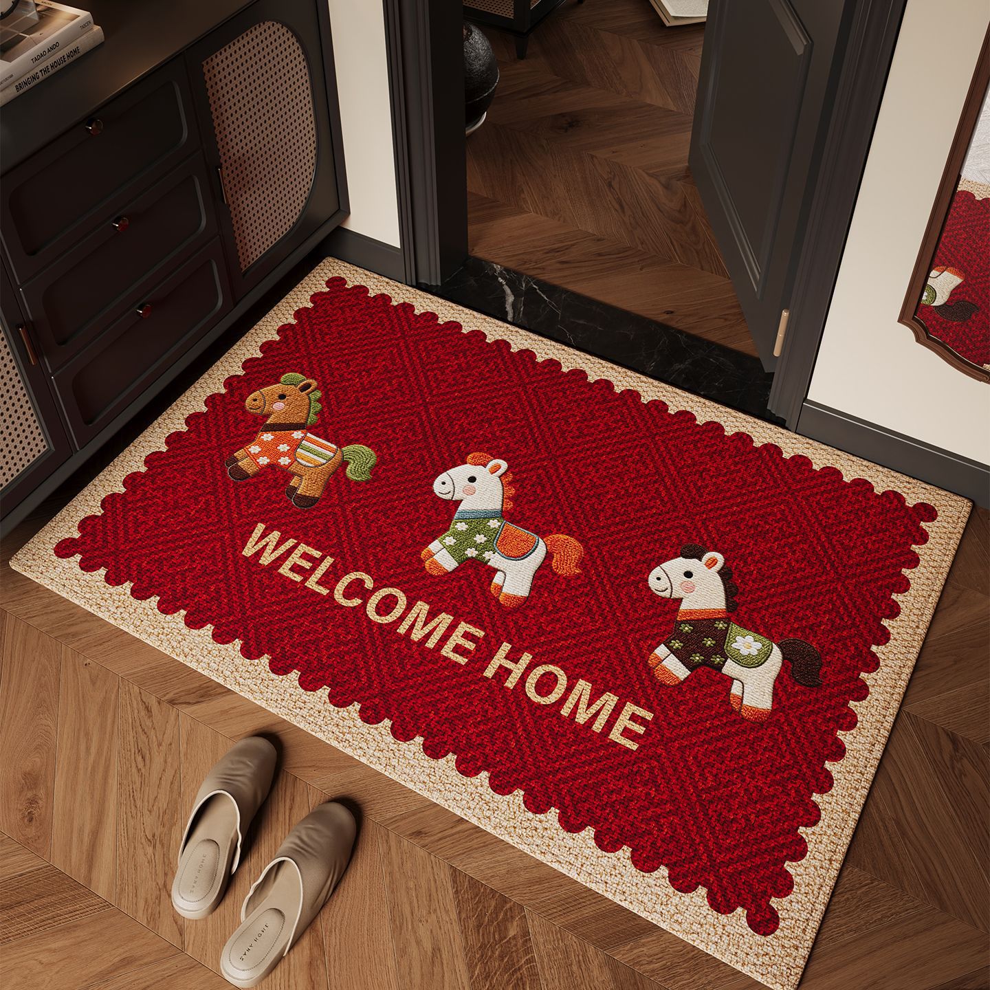 Light luxury pony companion red