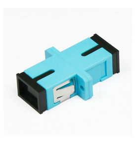 อะแดปเตอร์ไฟเบอร์ออปติก SC OM3 รุ่น AQUA ตัวเชื่อมต่อพลาสติก FTTH แบบมัลติโหมด ซิมเพล็กซ์ ชนิด Flangness - Product Image 6