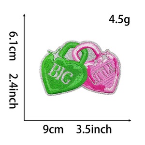 Parches Bordados Termoadhesivos Vintage con Lentejuelas Rosas, Estilo Retro de los 80, Decoración Artesanal, Parche Bordado con Flamencos, Martini <span class=keywords><strong>y</strong></span> Bola de Discoteca - Product Image 3