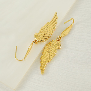 ZOGXIN Gold Plated <b>Wing</b> Drop <b>Earrings</b> Fashion Jewelry For Women - Product Image 3