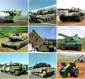 Modèles militaires gonflables en PVC ZX-A46 personnalisés par le fabricant, avions, chars, voitures, décorations gonflables pour la publicité extérieure - Product Image 2
