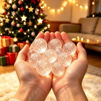 Jouet Squishy en TPR à poudre dorée sur le thème de Noël, jouet anti-stress à rebond lent, emballage créatif en boîte