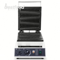 Machine à gaufres sur bâtonnets antiadhésive 4-en-1 Commercial Electric 220V/110V pour la maison et la vente de nourriture de rue - Forme sapin de Noël
