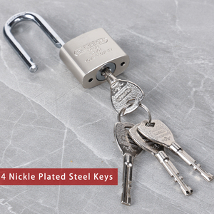 LS32L serrure à fleur <span class=keywords><strong>de</strong></span> 60MM en chine, <span class=keywords><strong>cadenas</strong></span> à coussin avec clé principale plaquée nickel, grand <span class=keywords><strong>cadenas</strong></span> en fer robuste et <span class=keywords><strong>de</strong></span> <span class=keywords><strong>sécurité</strong></span> - Product Image 4
