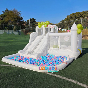 <span class=keywords><strong>Precio</strong></span> <span class=keywords><strong>de</strong></span> fábrica Plataforma inflable <span class=keywords><strong>Piscina</strong></span> Castillo Macaron Color Castillo inflable Tobogán <span class=keywords><strong>Piscina</strong></span> Combinación con aros <span class=keywords><strong>de</strong></span> baloncesto - Product Image 3