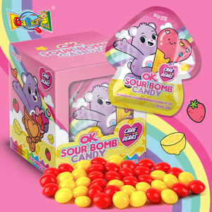 Nuevo Skittle-s Original de 18g, Versión Ácida en el Interior, con Cubierta Crujiente y Núcleo Masticable, Sabor Limón y Fresa, Dulce Vegano - Product Image 2