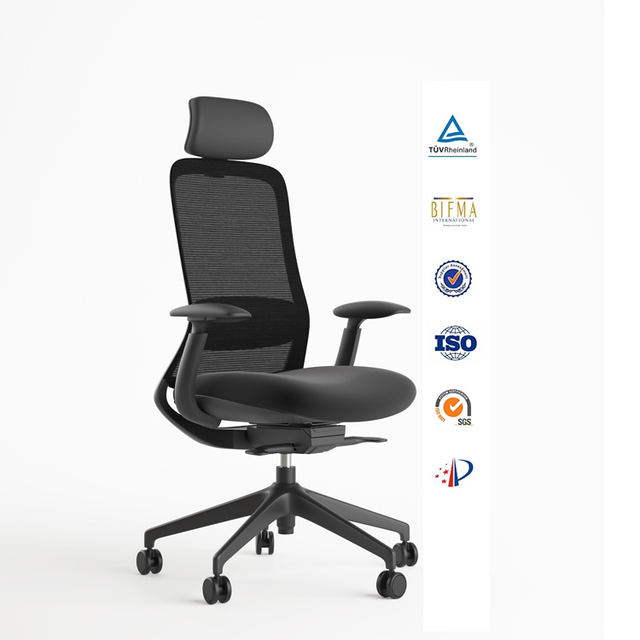 Professional Adjustable Executive Manager Chair Modern Style Ergonomic Conference Staff Chair With Headrest