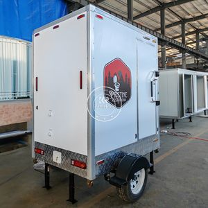 Outdoor Public CE Certified Customized Restroom Bathroom Portable Washroom Luxury Mobile Toilet Double Door Potty Trailer - Product Image 1