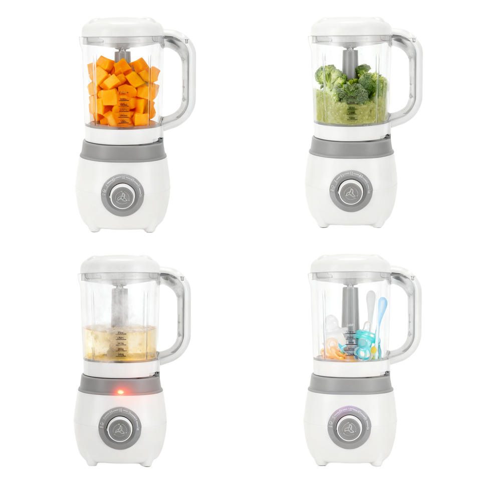 All in One Automatic Electric Food Blender Multifunctional Baby Food Maker Processor with Steamer Household Chopping Function