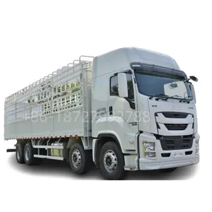Japon châssis camion camions 8x4 Cargo wagon vitesse manuelle 12 vitesses poids lourd wagon de fret sec véhicule lit plat
