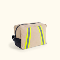 Sac à outils personnalisé, imperméable, résistant, beige, pour pompiers, sécurité, durable, bandes réfléchissantes