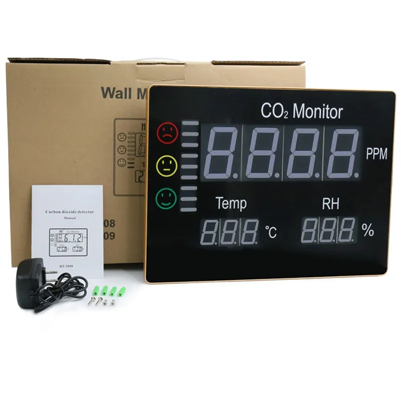 Sensore NDIR Monitor CO2 per interni ed esterni di qualità dell'aria/misuratore di CO2/analizzatore di gas co2/rilevatore di gas/analizzatore di gas