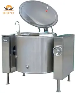 Industriële Kookpotten Elektrische Commerciële Gas Kantelen Ketel Kokend Pan Voor Fabriek Kantine Keuken Apparatuur