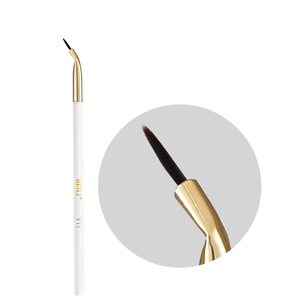 High Quality Single Makeup Brush White Handle Black Synthetic Hair Cosmetic Makeup Brush Makeup Tools Flat Single Makeup Brushes - Product Image 1