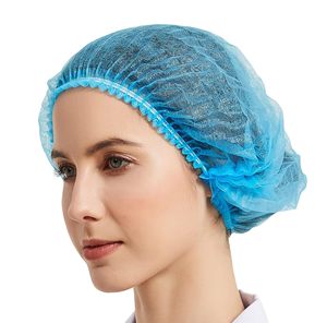 Bonnets jetables à clipser <span class=keywords><strong>Charlotte</strong></span>, non-tissés, bouffants, pour hôpitaux, cliniques et l'industrie <span class=keywords><strong>alimentaire</strong></span> - Product Image 1