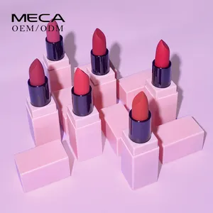 OEM Factory Supplier Custom High Quality High Pigment 24Hours Long Lasting Private Label Vegan Matte Lipstick