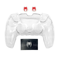 Coque transparente blanche pour manette PS5, étui transparent en cristal pour manette PS5 ou coque PC pour manette PS5