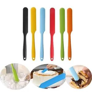 Silicone Spatula Heat Resistant Eco-Friendly Reusable Cake Cream Butter Mixing Batter Scraper Non-Stick Flexible Baking Tool - Product Image 1