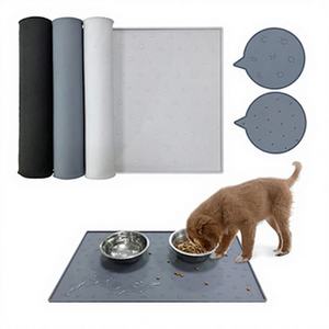 Silicone Pet Lick <b>Mat</b> Portable Waterproof Cat Litter Pad <b>Dog</b> <b>Food</b> Feeding <b>Mat</b> Spillproof Placemat for Pet Eating Model AL1312 - Product Image 1
