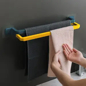 Sesame Cheap factory price Multi-functional Wall No Punching double pole Towel rack Plastic Foldable Shoe Rack