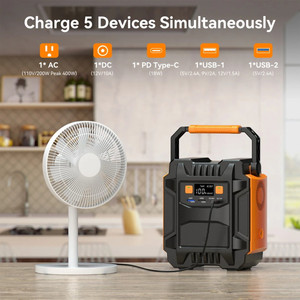 สถานีพลังงานแสงอาทิตย์สำรองแบบออฟกริดคุณภาพสูง 200W พร้อมแบตเตอรี่ลิเธียม 110V 220V เครื่องกำเนิดไฟฟ้าสำหรับชาร์จสำหรับแคมป์ปิ้ง รถยนต์ ระบบจัดเก็บพลังงาน MPPT - Product Image 5
