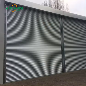 Porte de garage à enroulement isolée en acier électrique résistante au vent, technologie de pointe - Product Image 2