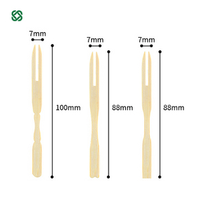 شوك صغيرة من الخيزران قابلة للتحلل سهلة الإدخال ، مختارات أسنان الكوكتيل القابل للتصرف ، مقهيات فواكه مريحة لحفلات الزفاف ، أدوات حلوى - Product Image 2