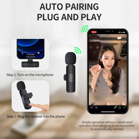 Mini haut-parleur Bluetooth en promotion avec microphone sans fil 2,4 GHz à pince cravate pour podcast, chant et vlog, idéal pour le streaming en direct en extérieur