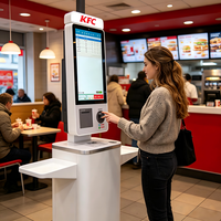 Kiosco de Autoservicio TouchWo para Pedidos en Restaurantes, Pantalla Táctil Capacitiva Windows/Android, Intel I5, Impresora, Pago con NFC y Código QR